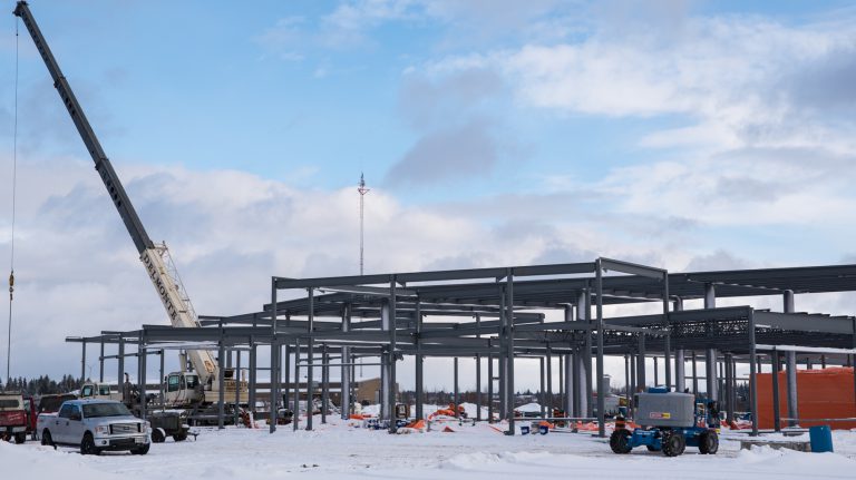 Construction Continues for Northern College’s New EMS Building