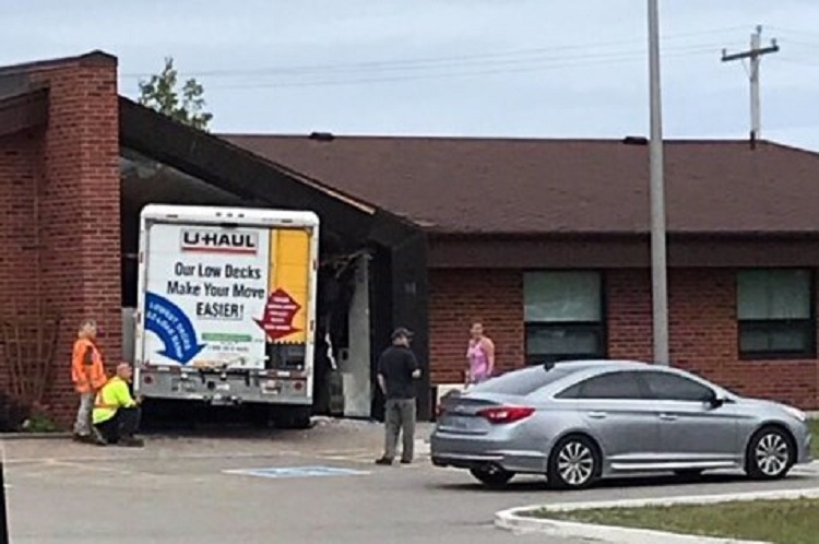 *BREAKING NEWS* U-Haul truck drives into Cochrane OPP building *Updated at 10:30pm*