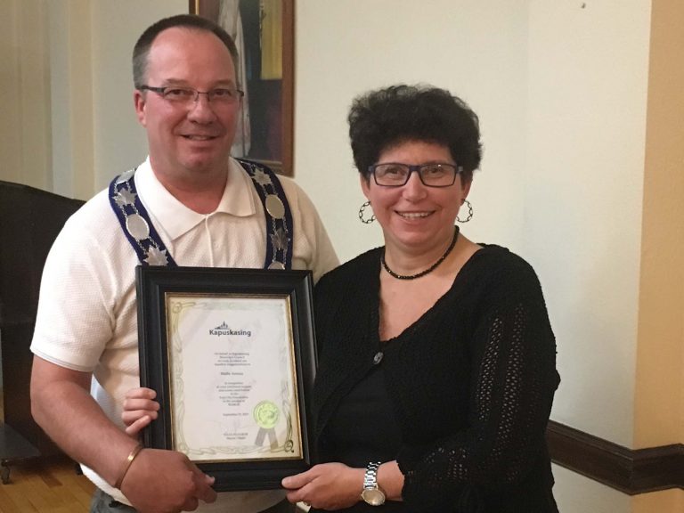 Council Honours Stella Arezza For Terry Fox fundraising