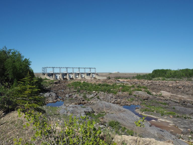 Delays in crossing Little Long hydro dam using the Fraserdale Road in Smooth Rock Falls