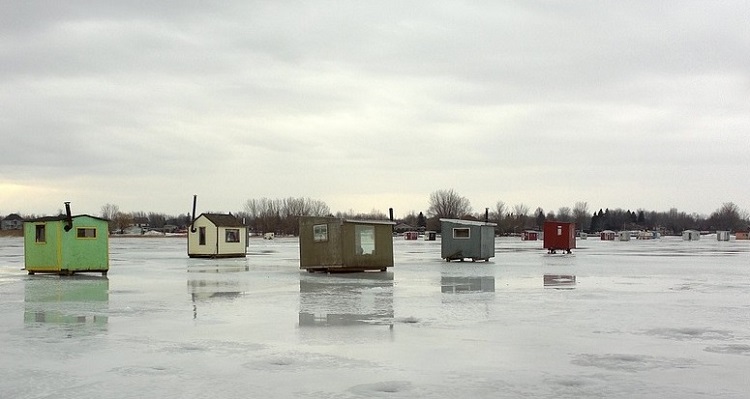 Any time now is a good time to haul in your fishing hut off the ice