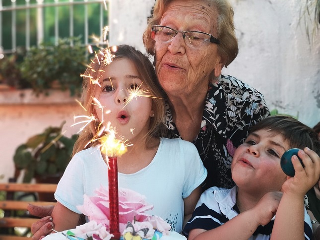 Bubbles remain unexpanded, hugging grandchildren not yet advised