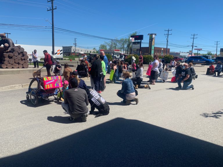 Rally against racism event in Kapuskasing draws about 40 people