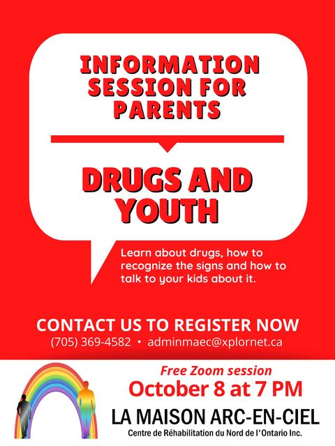 Maison Arc En Ciel holding zoom video workshops on teen drug abuse