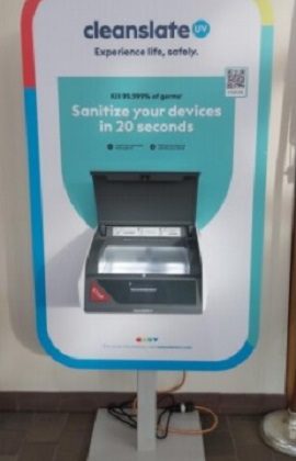 New sanitizing station arrives at Timmins Victor M Power Airport