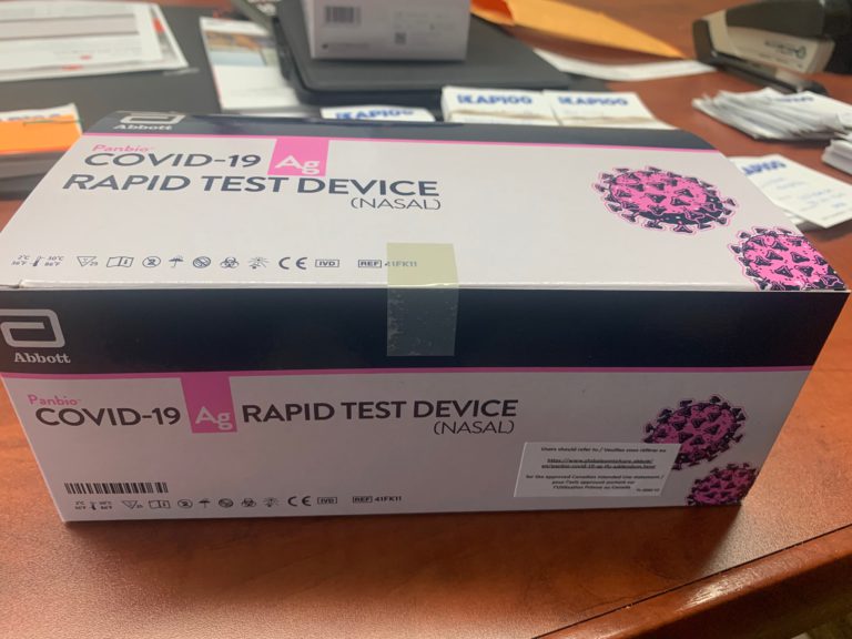 Chamber of Commerce has COVID-19 rapid test kits available for businesses only