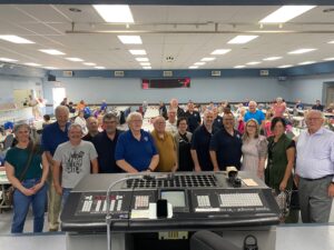 Sensenbrenner Hospital foundation receiving 20,000 from Knights of Columbus during bingo night. Photo by Denis J. Puska.