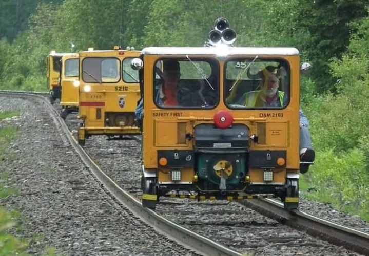 Several speeders are coming to putt-putt along rail tracks in our region next week