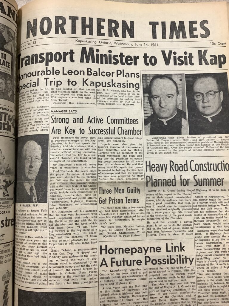 Kap History: Road Construction in 1961