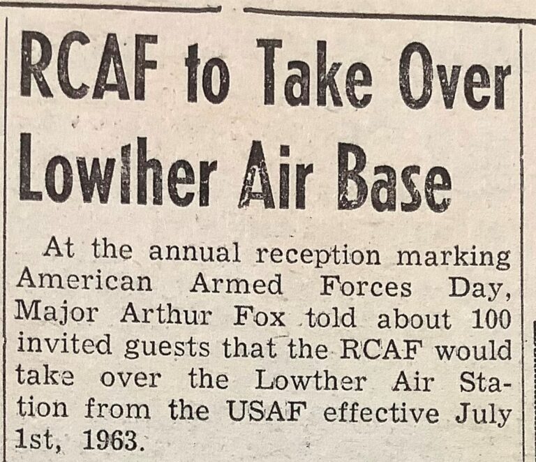 Kapuskasing history: Lowther Air Station goes Canadian