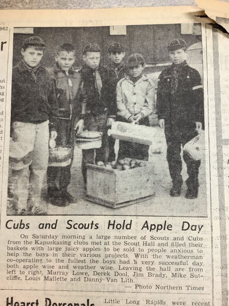 Kap History – Apple Day for Cubs and Scouts