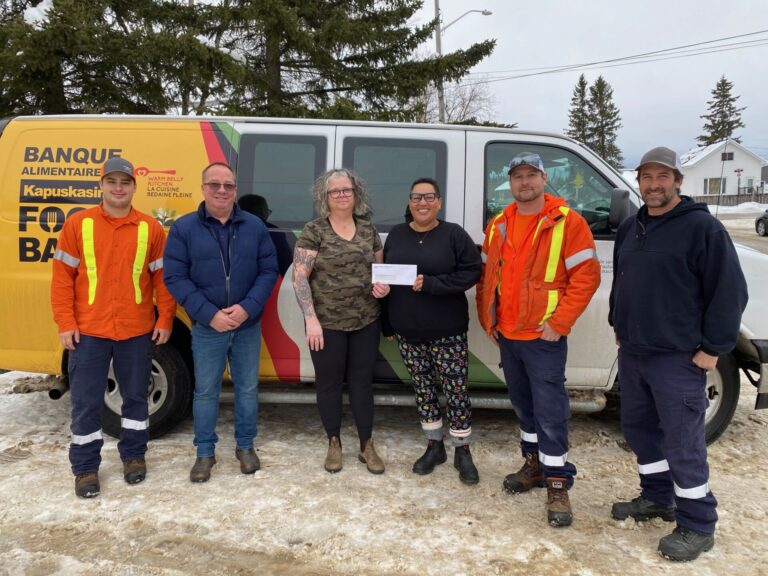 Northern Ontario Wires contributes to Kap Food Bank