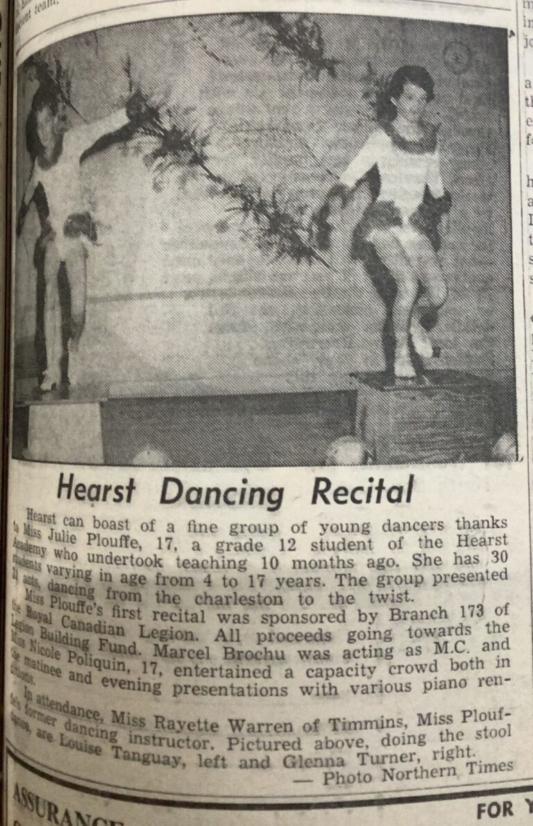 Kap History- Hearst Dance Recital