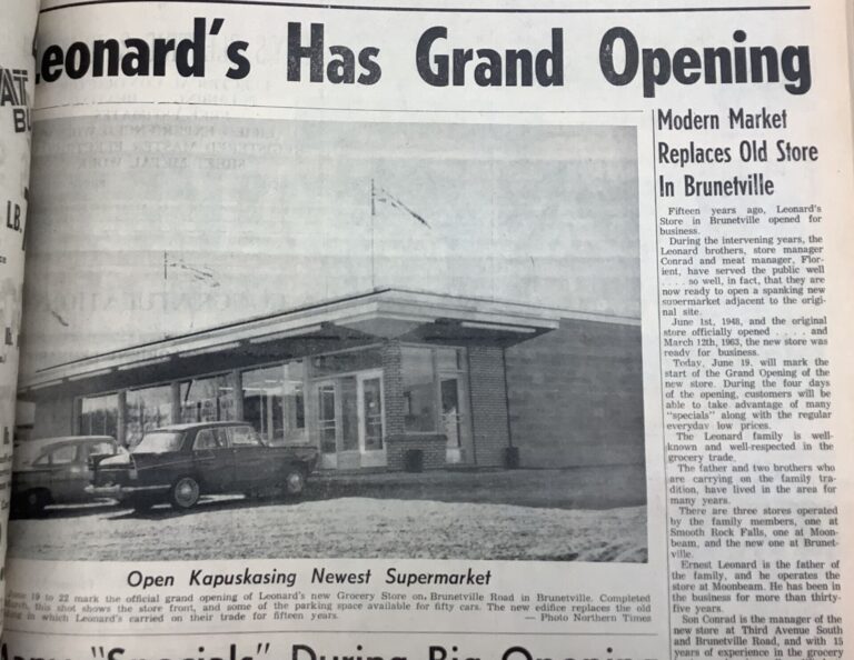 Kap History – Grand reopening of Leonard’s Red and White Grocery Store