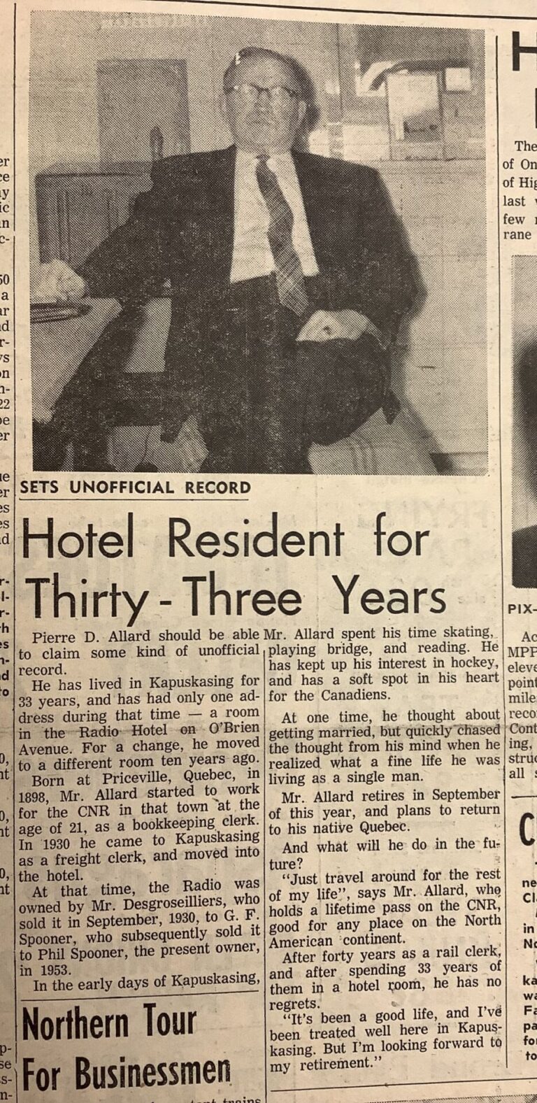 Kap History – Man lives in hotel for 30 plus years