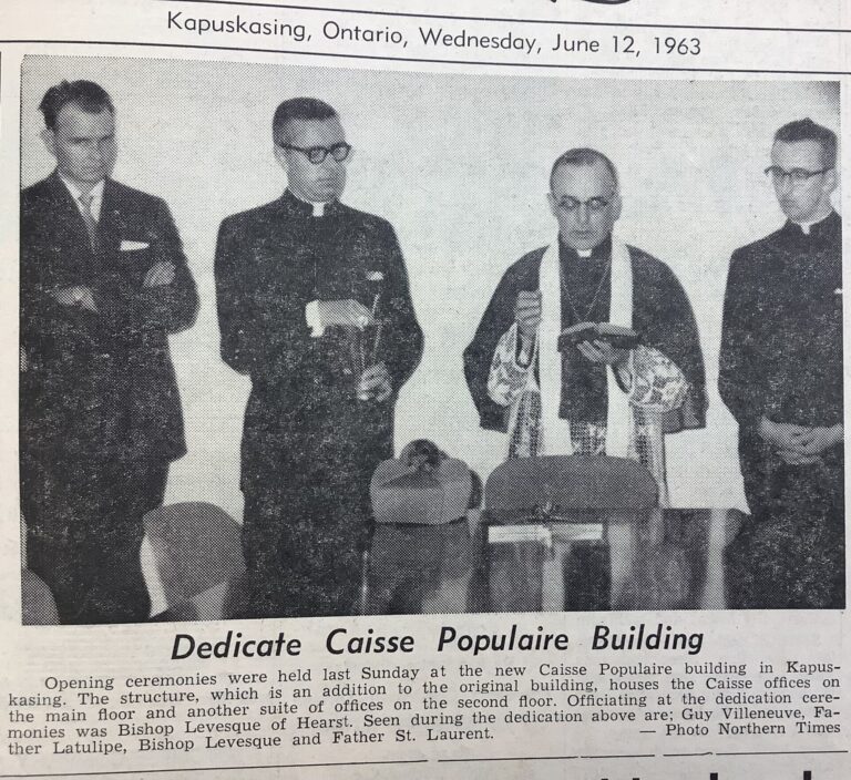 Kap History: Bank building dedication